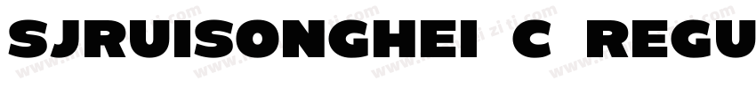 SJruisonghei C Regular字体转换